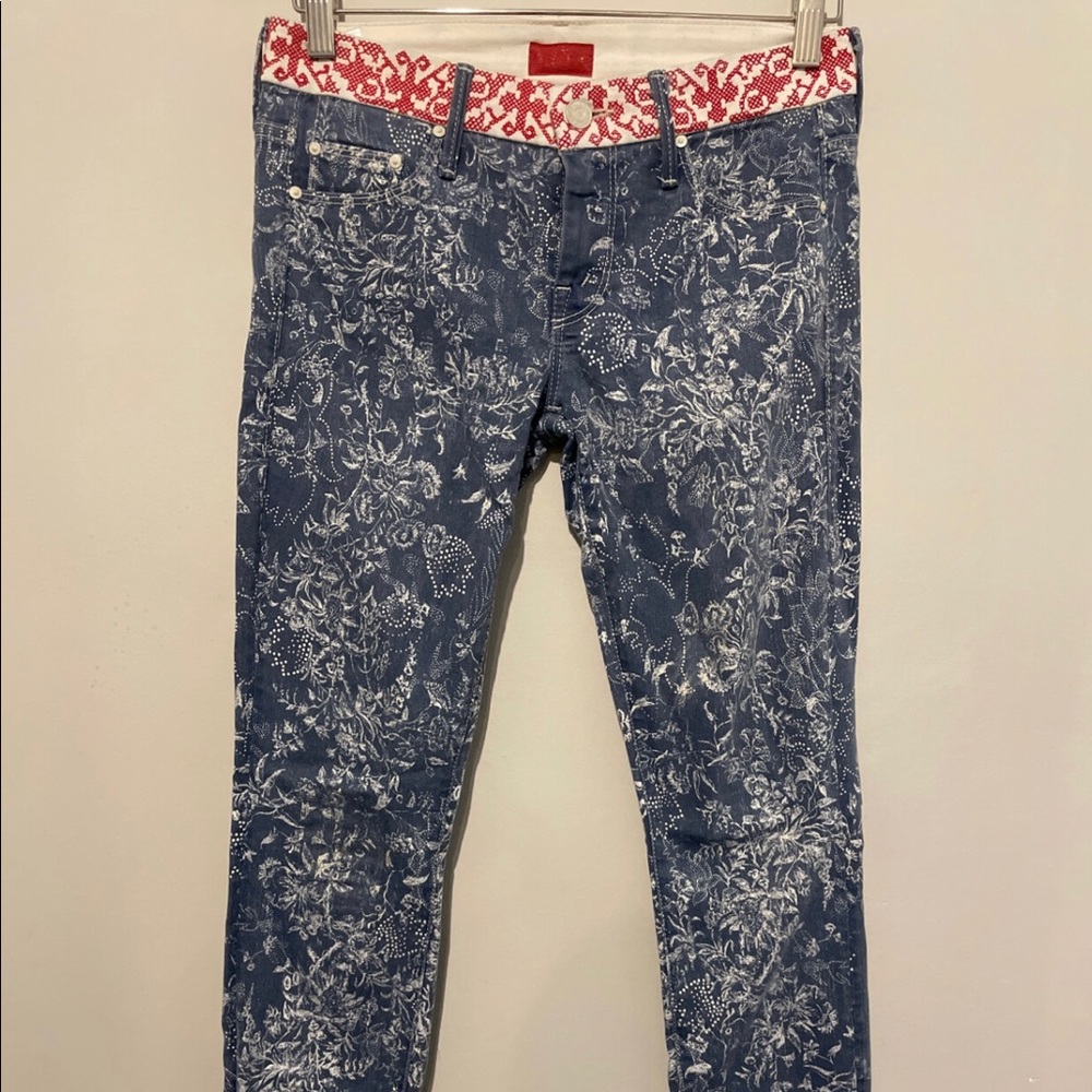 Mother Paisley Print Jeans  25